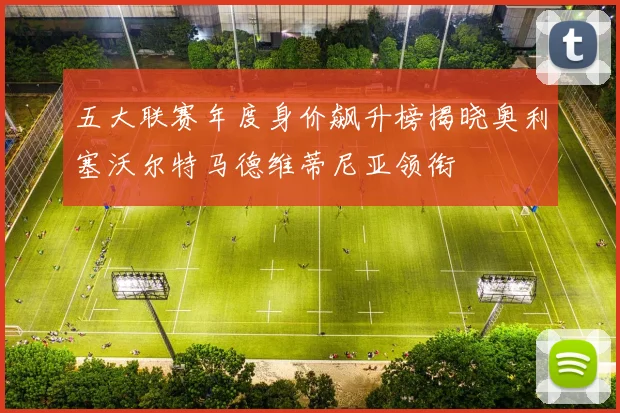 五大联赛年度身价飙升榜揭晓奥利塞沃尔特马德维蒂尼亚领衔